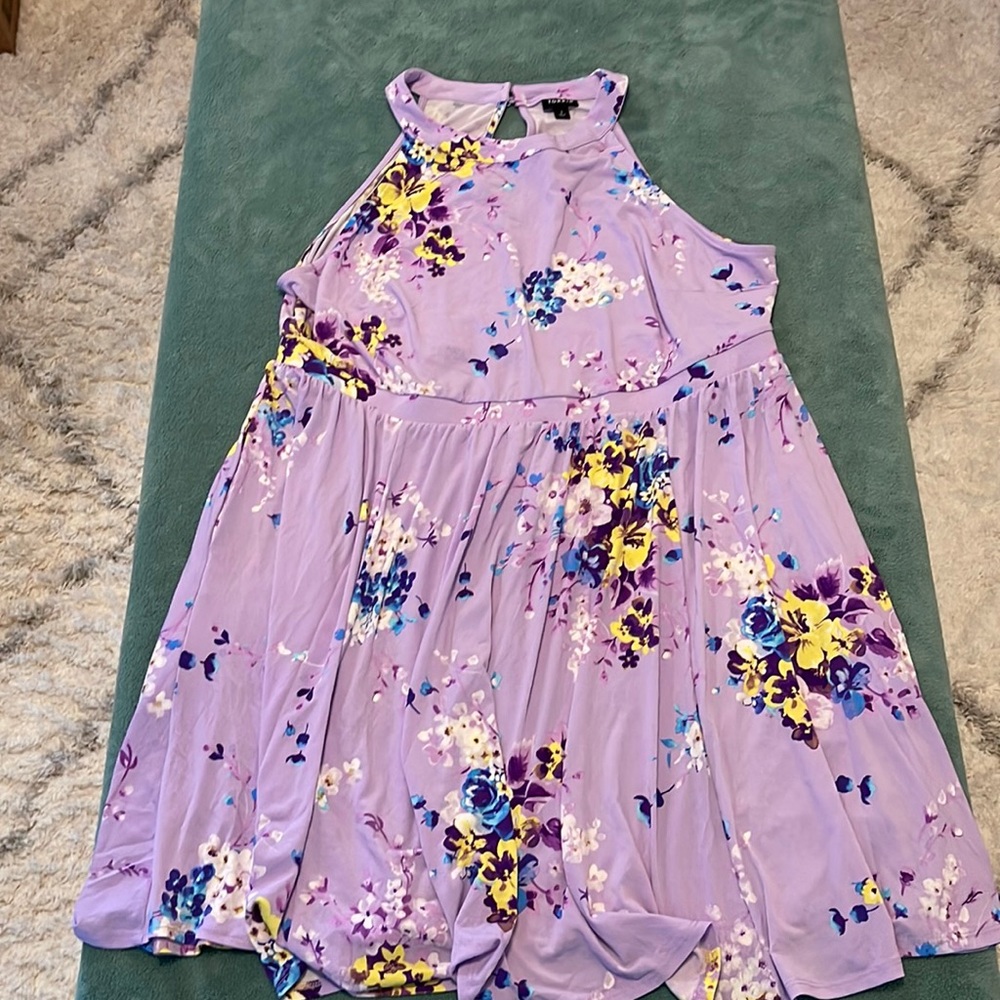 Torrid Mini Studio Knit Halter Skater Dress - Picture 1 of 4